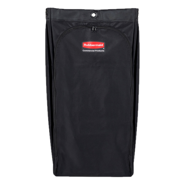 114L EXECUTIVE CANVAS BAG FOR HIGH-CAPACITY JANITORIAL CLEANING CARTS - Black