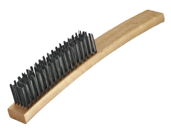 Oates 4 Row Extra Stiff Wire Brush (B-14006)