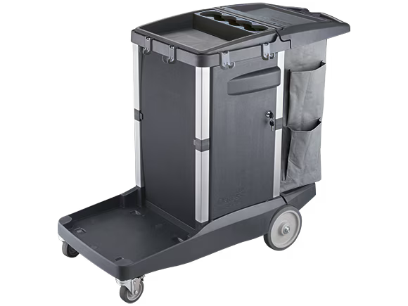 Oates Platinum Janitors Cart Simplicity with Lockable Doors