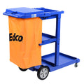 Edco Janitor Cart With Lid – Blue (19040)