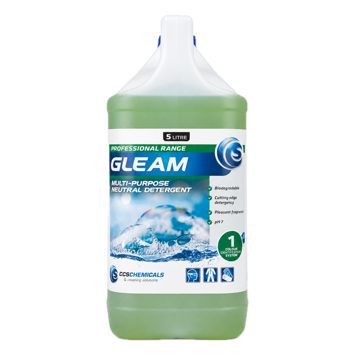 CCS Gleam Commercial Neutral Detergent 5L, front view