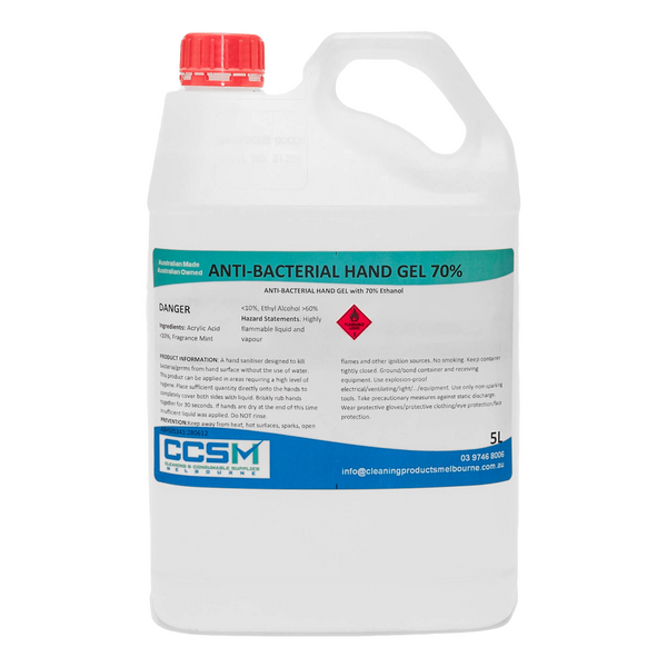 CCSM 70% ALCOHOL BASED ANTI-BACTERIAL HAND GEL 5 LITRE