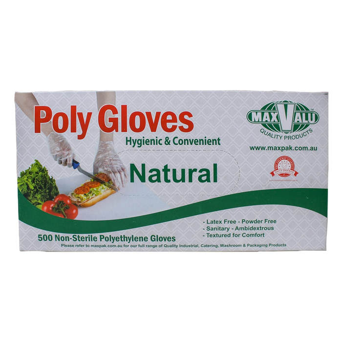 Pak Handcare Clear Poly Gloves Carton